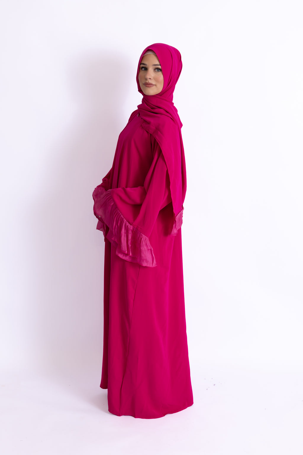 Naeem Pleated Cuff Abaya