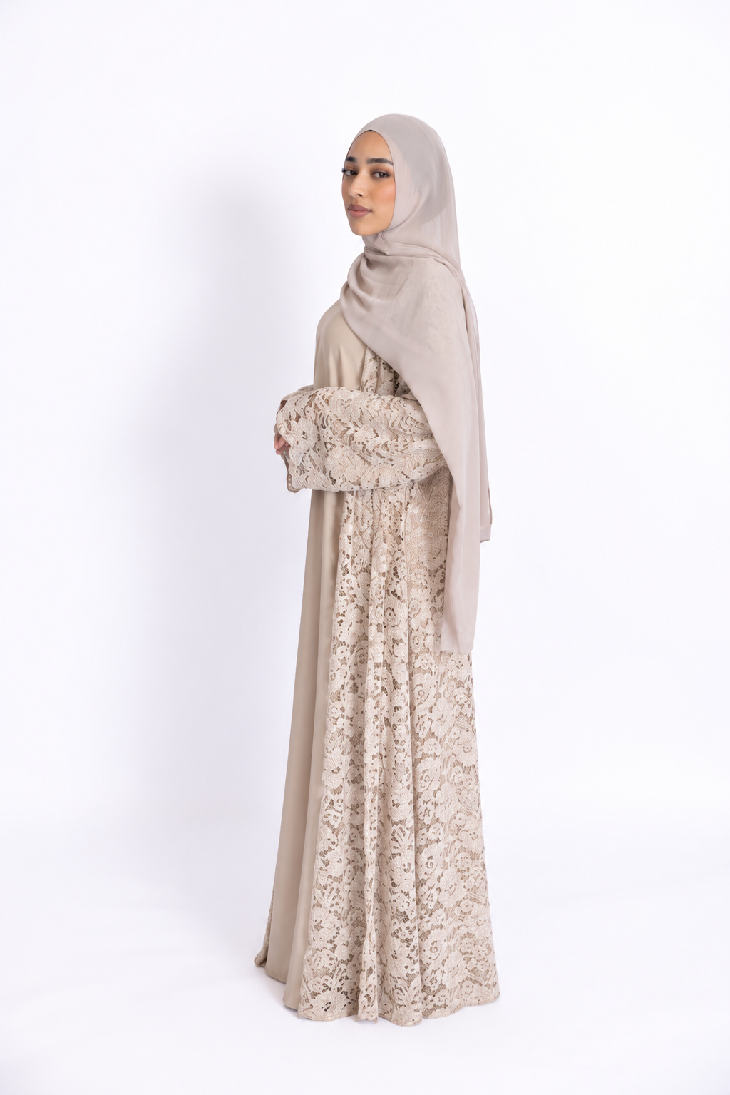 Rayhan Signature Lace Abaya