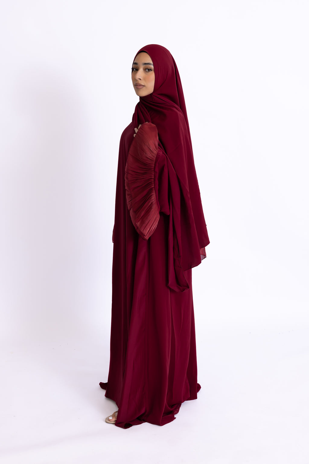 Naeem Pleated Cuff Abaya