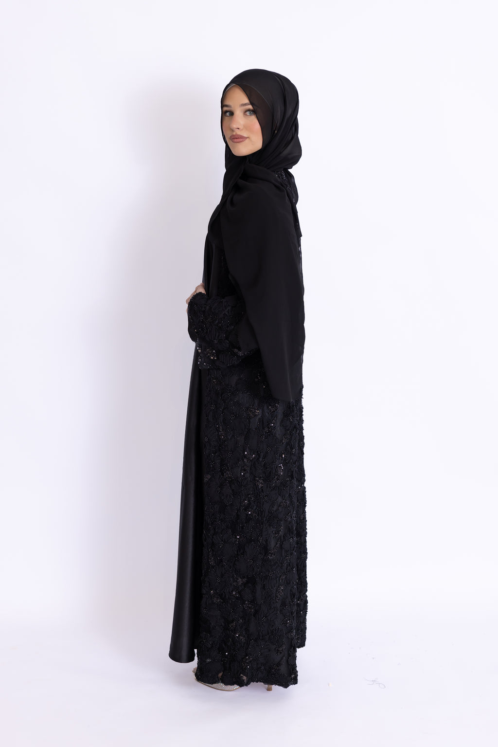 Rawdah 3D Floral Abaya