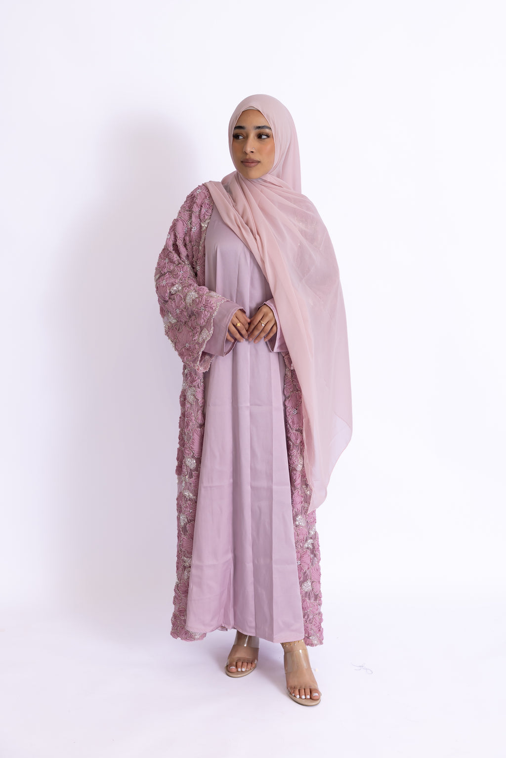 Rawdah 3D Floral Abaya