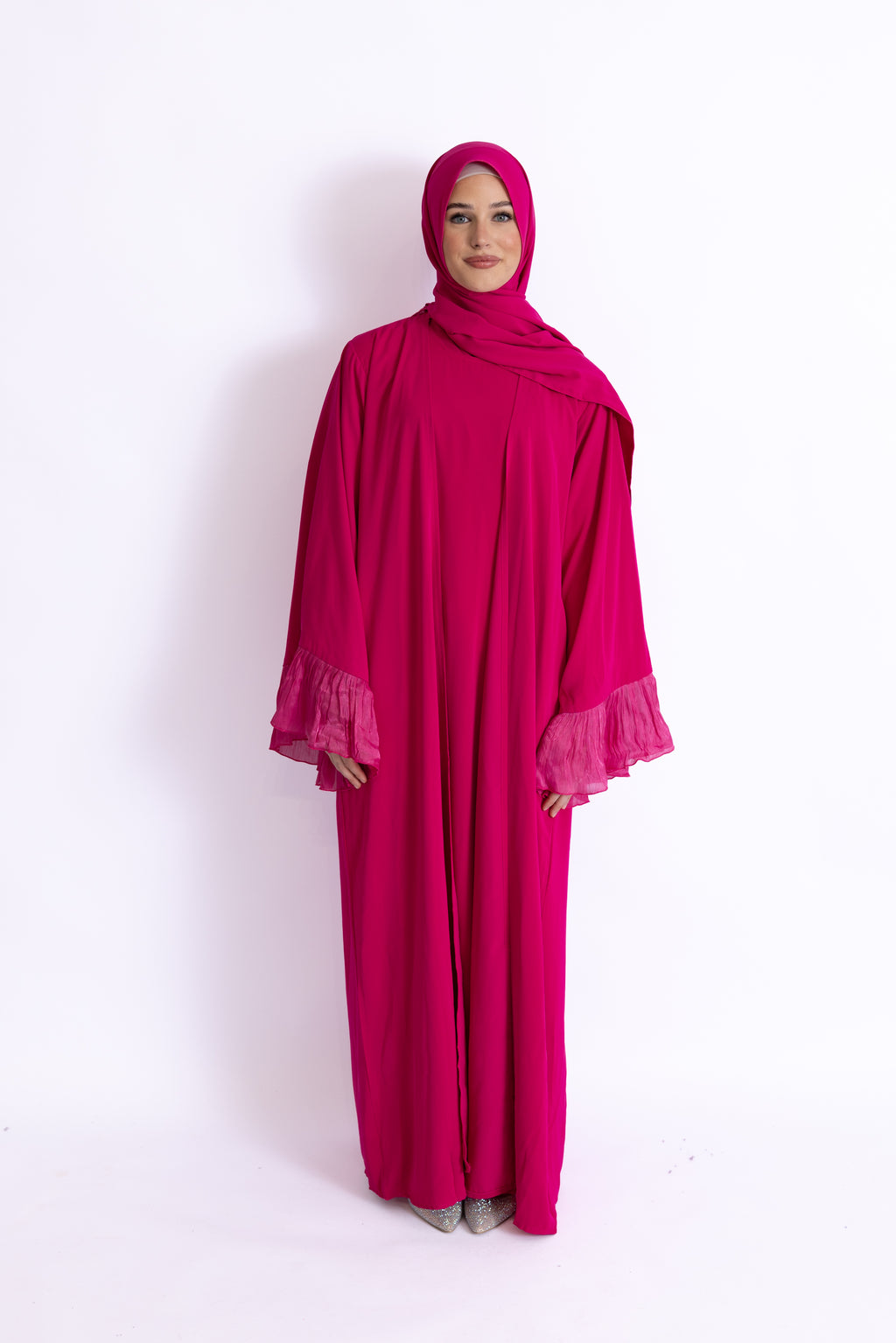 Naeem Pleated Cuff Abaya
