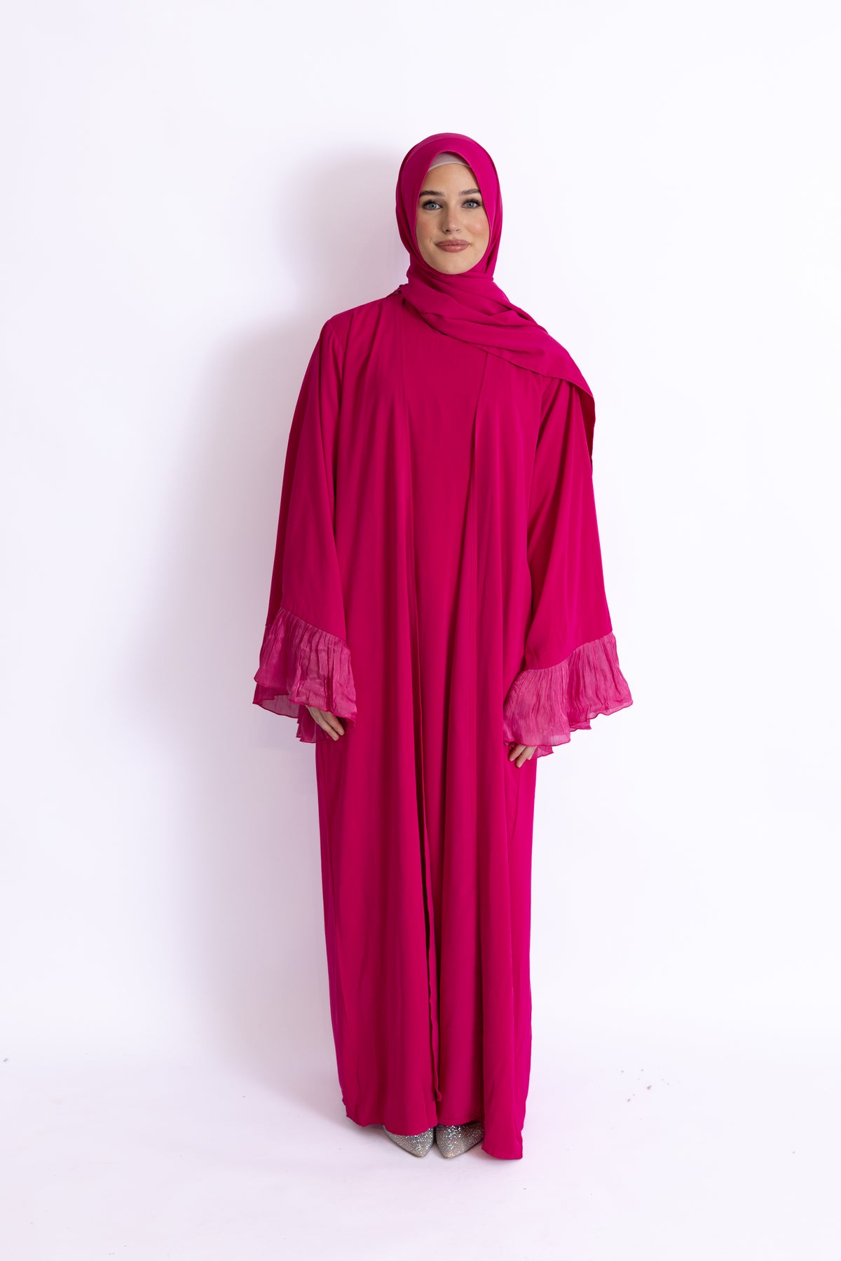 Naeem Pleated Cuff Abaya