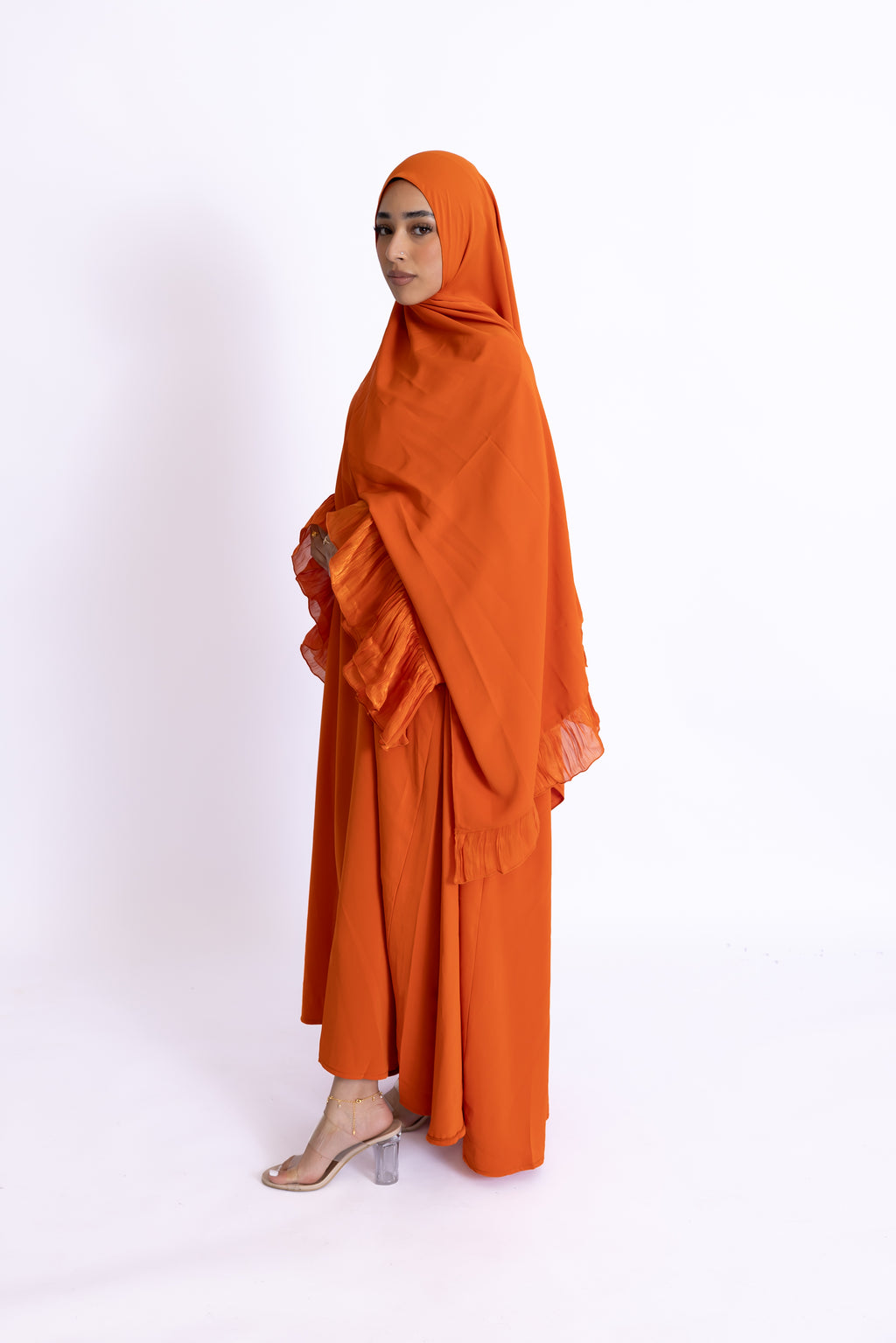 Naeem Pleated Cuff Abaya