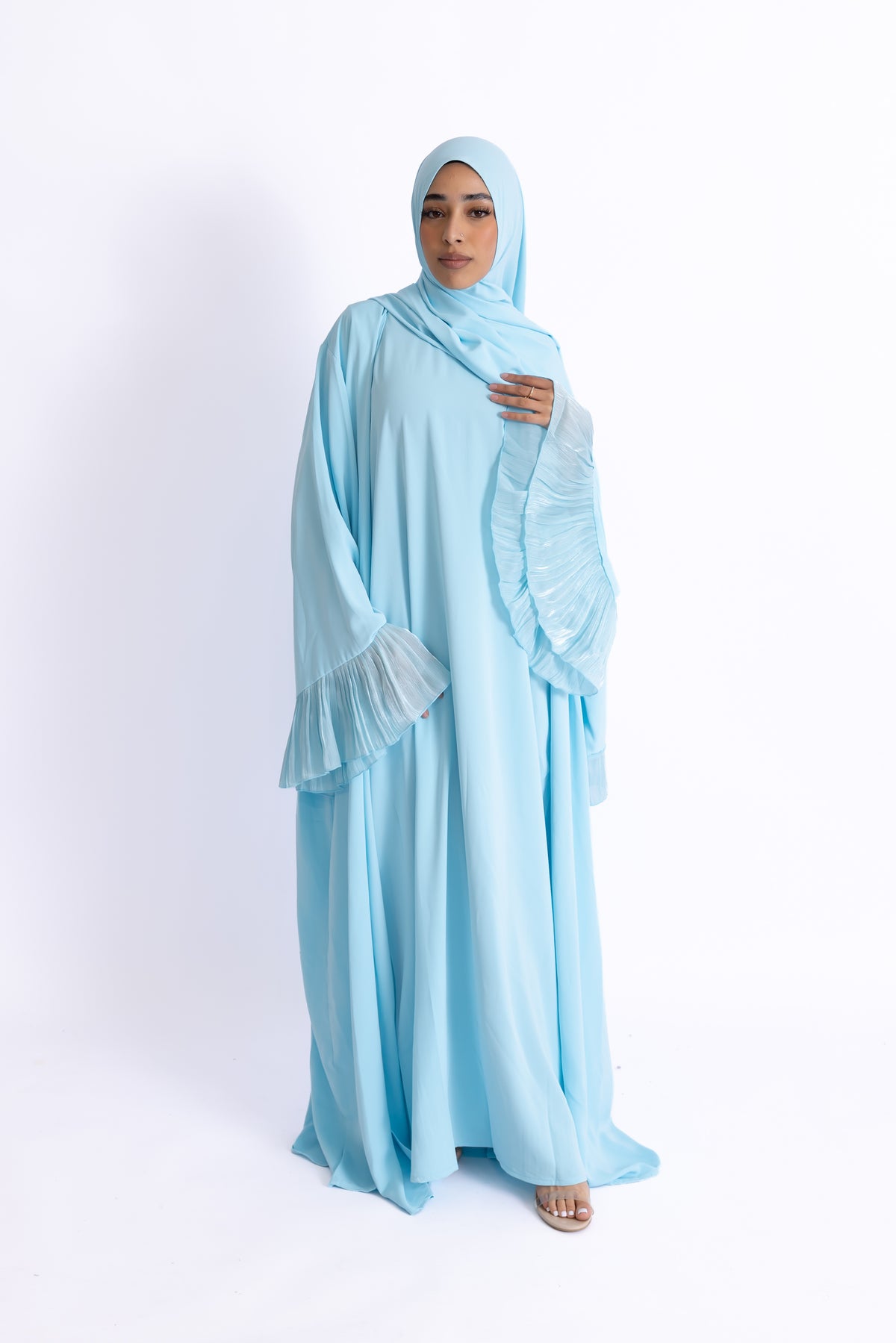 Naeem Pleated Cuff Abaya
