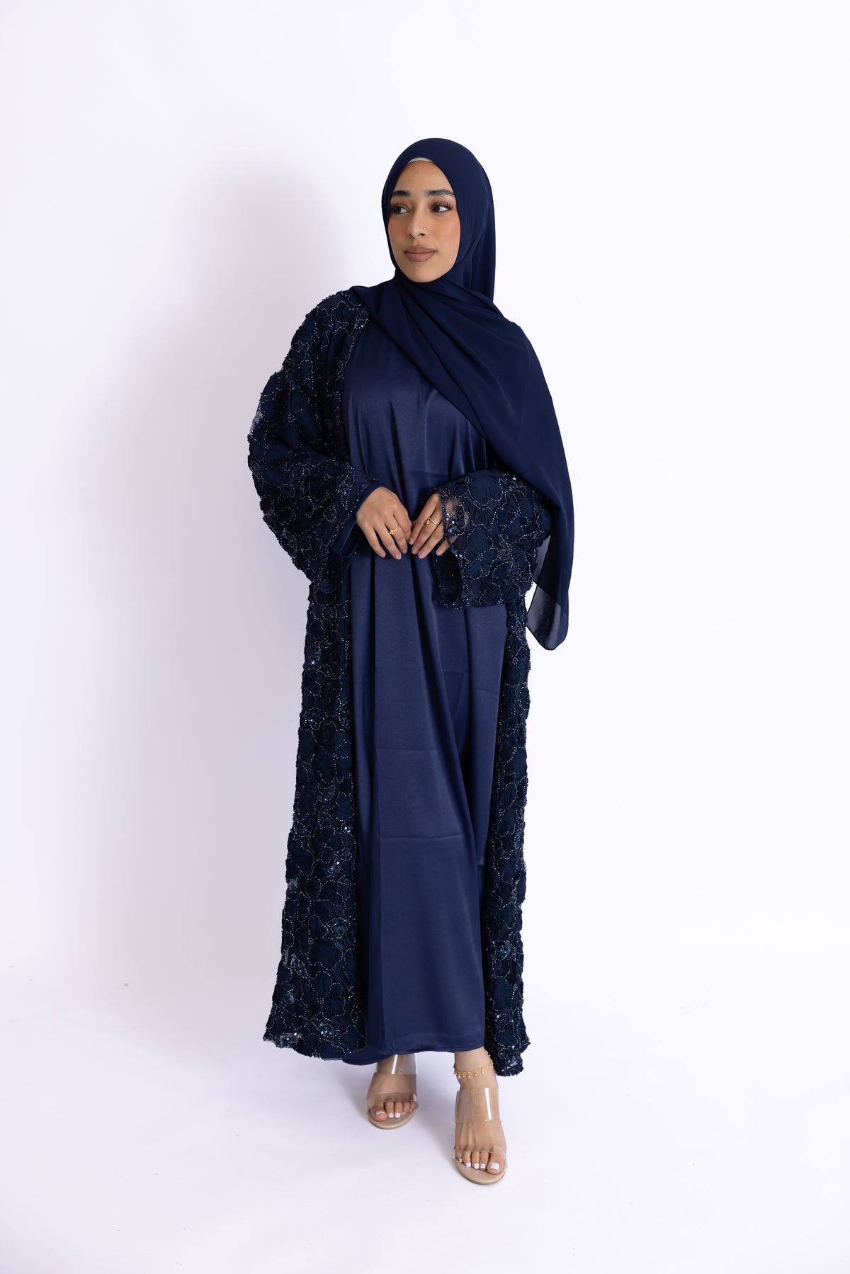 Rawdah 3D Floral Abaya