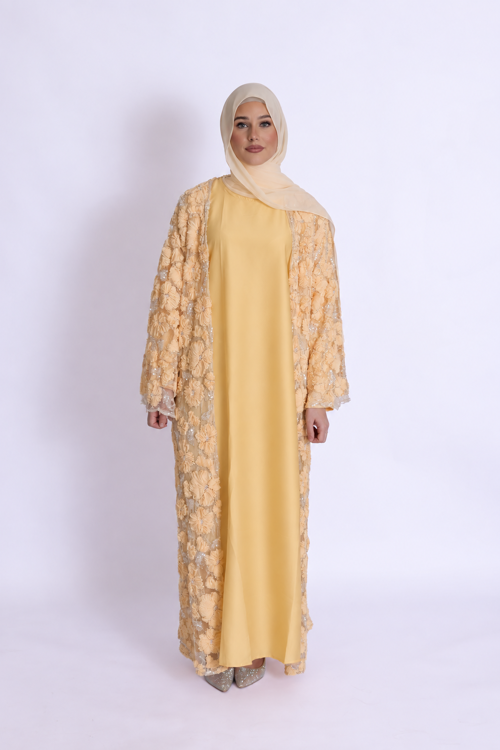 Rawdah 3D Floral Abaya