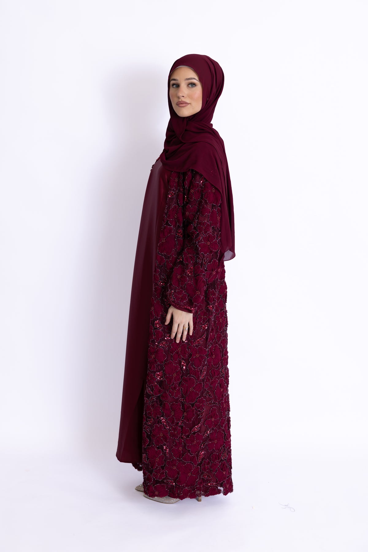 Rawdah 3D Floral Abaya