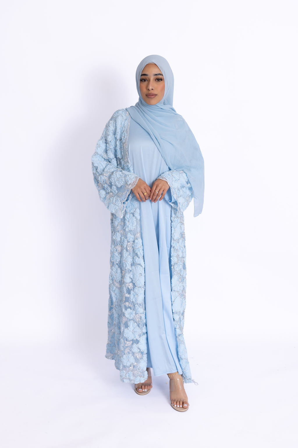 Rawdah 3D Floral Abaya