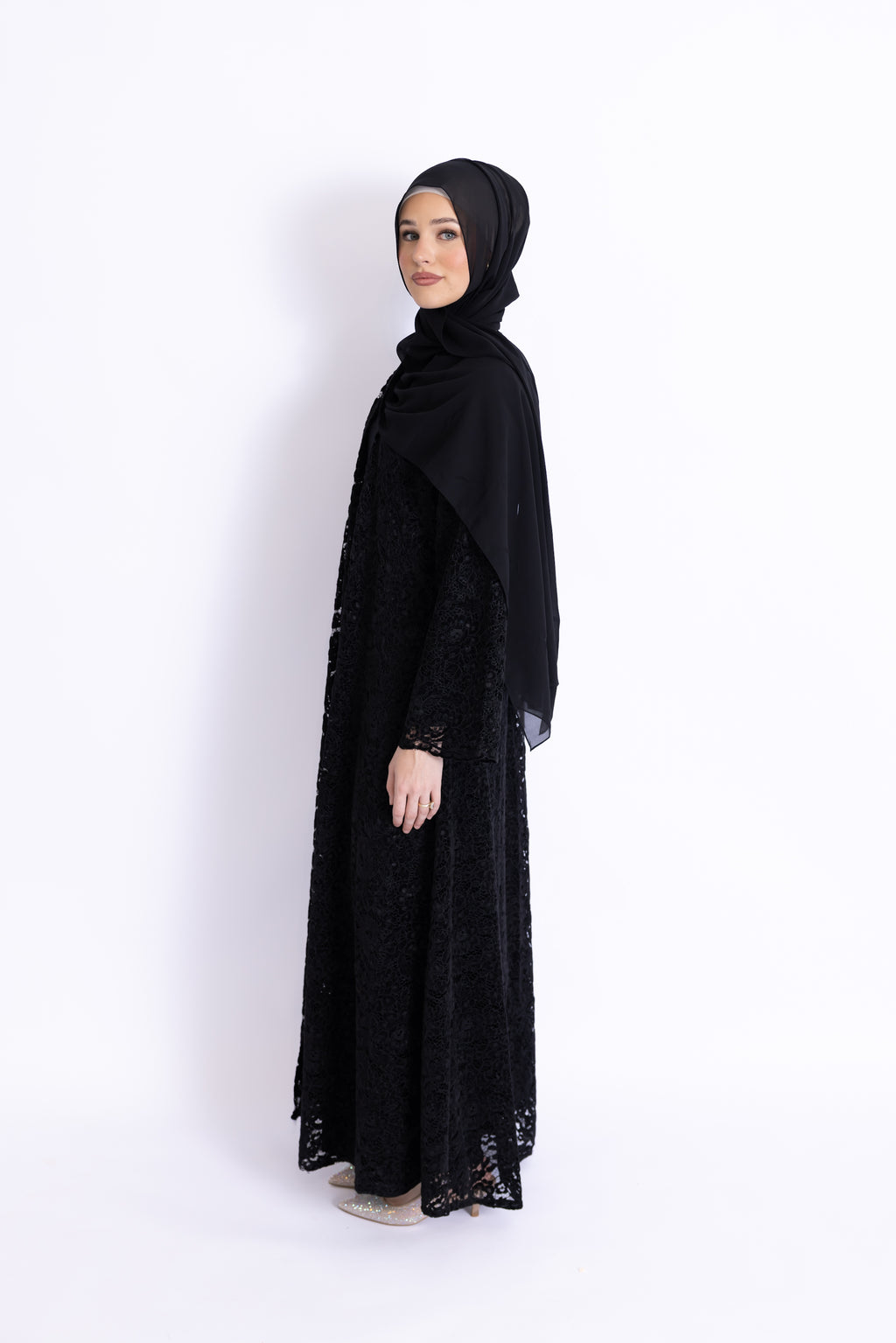 Rayhan Signature Lace Abaya