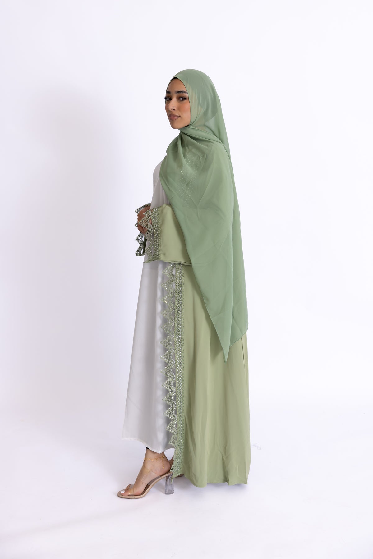 Lulu Pearl Embellished Abaya