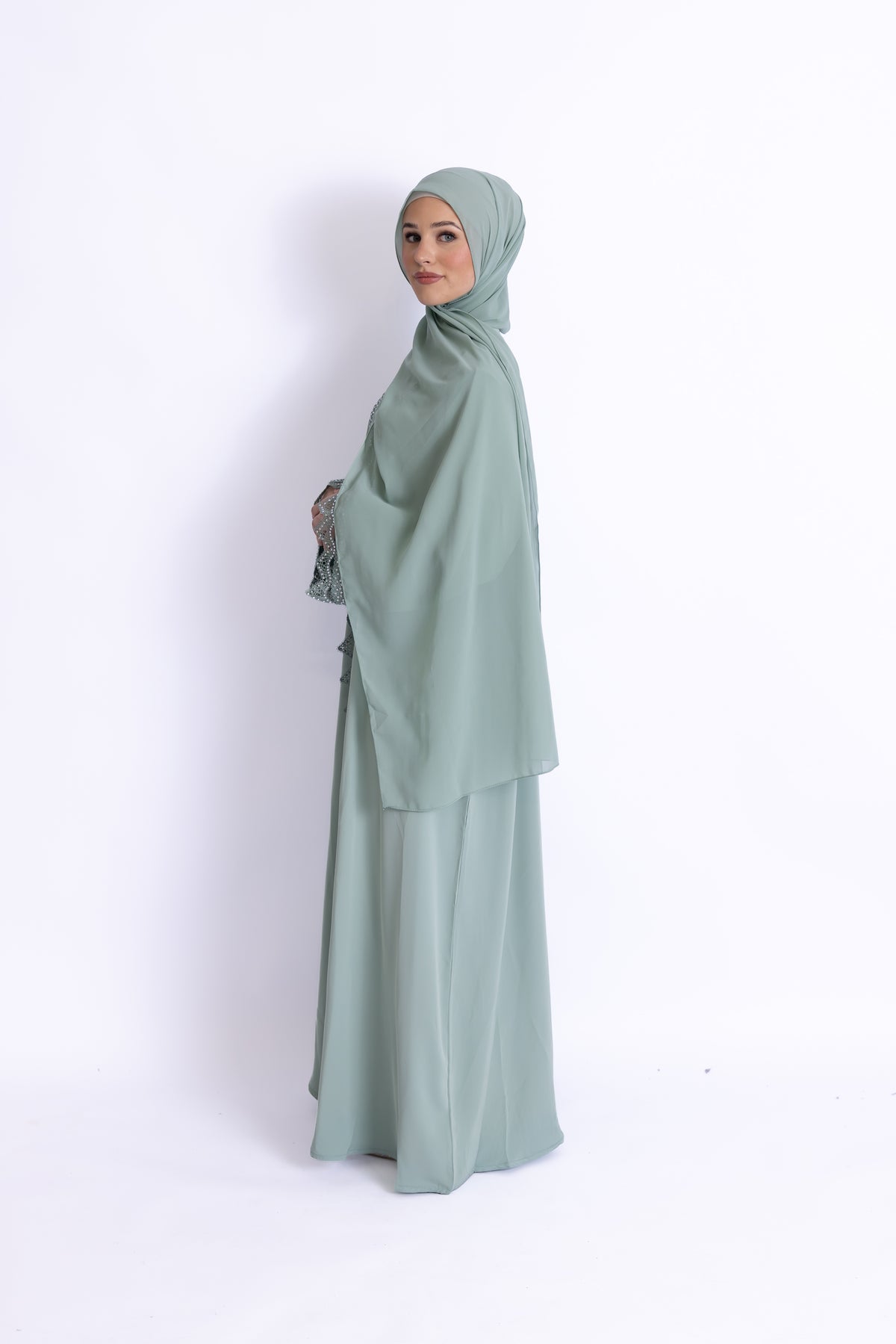 Lulu Pearl Embellished Abaya