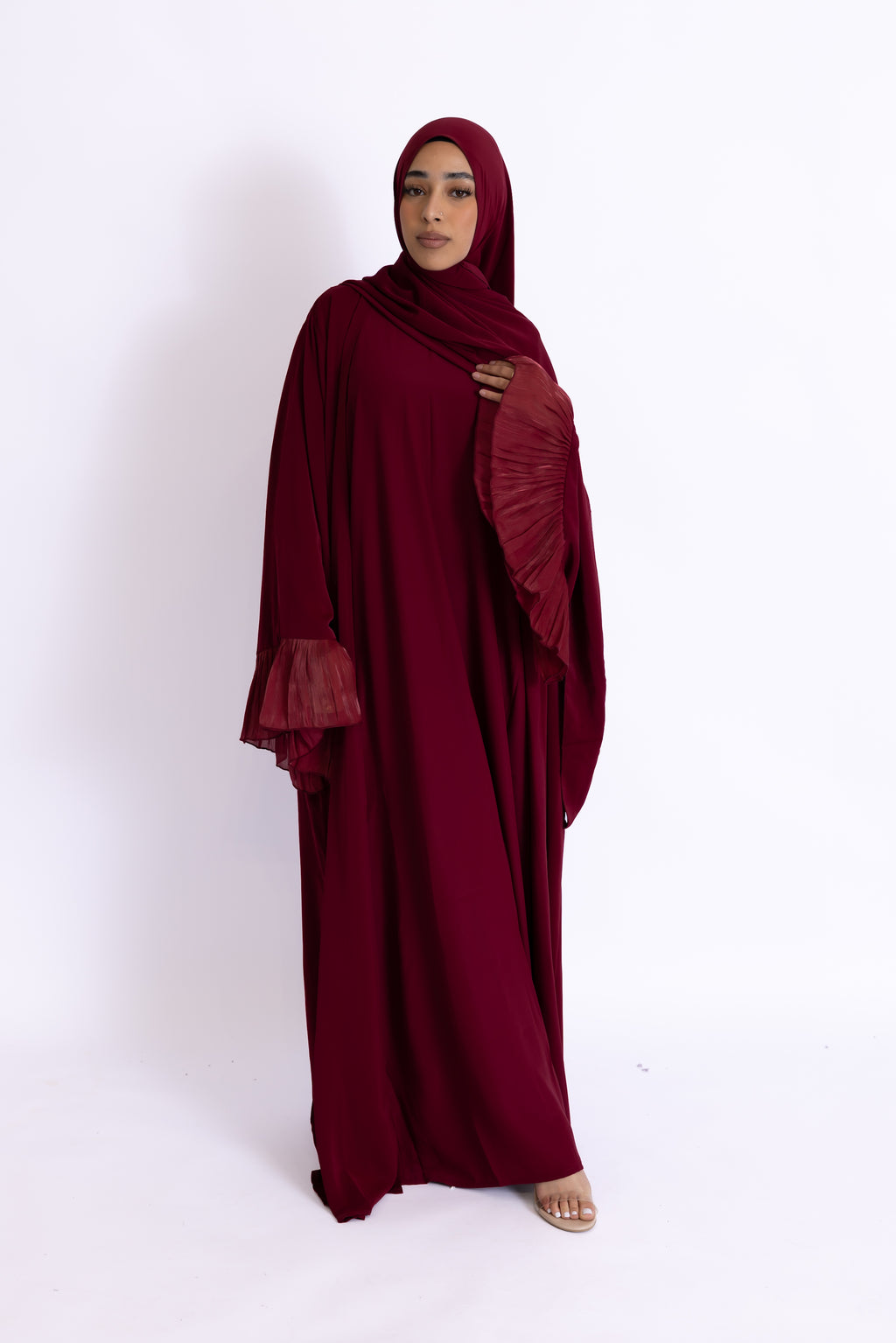 Naeem Pleated Cuff Abaya