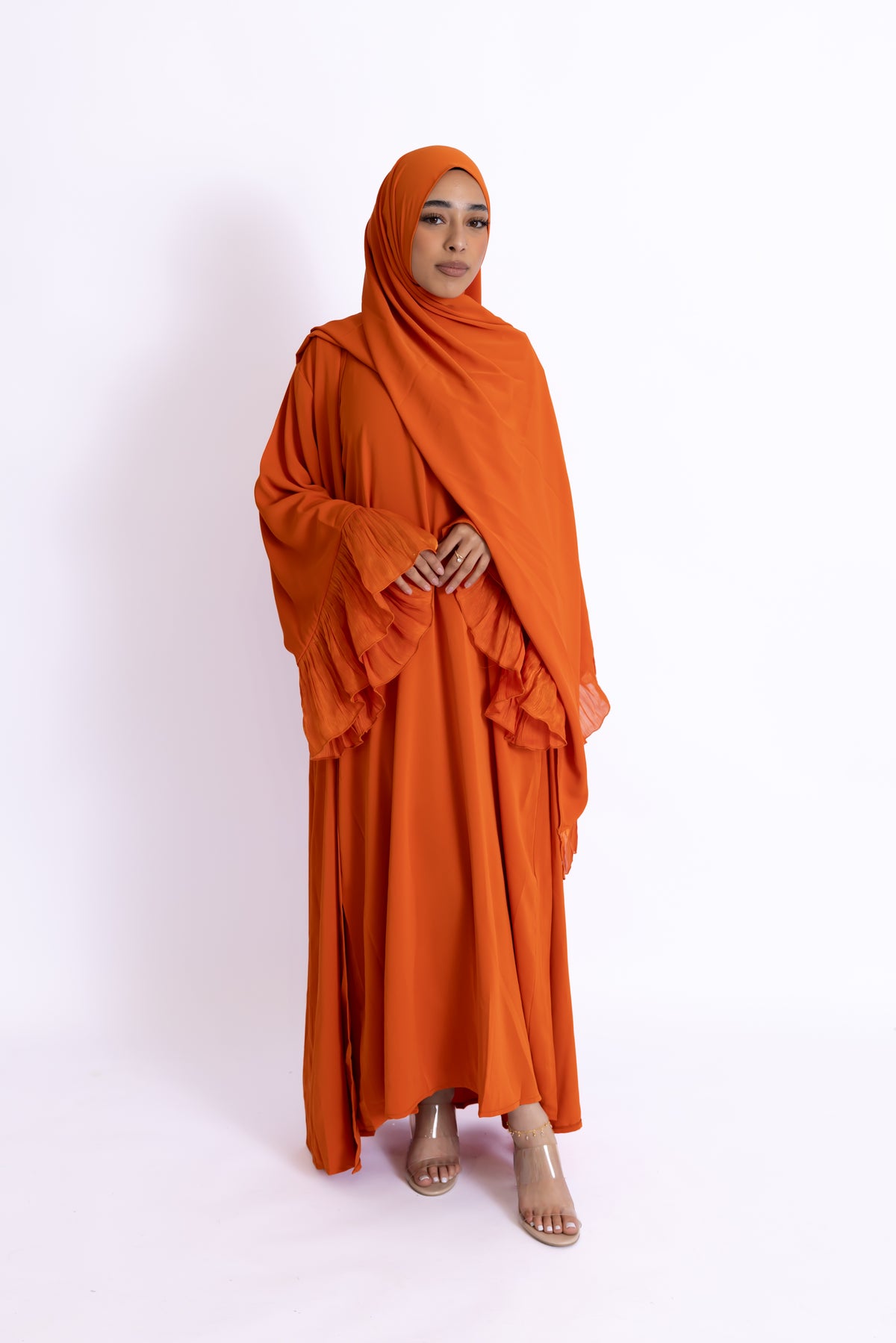 Naeem Pleated Cuff Abaya