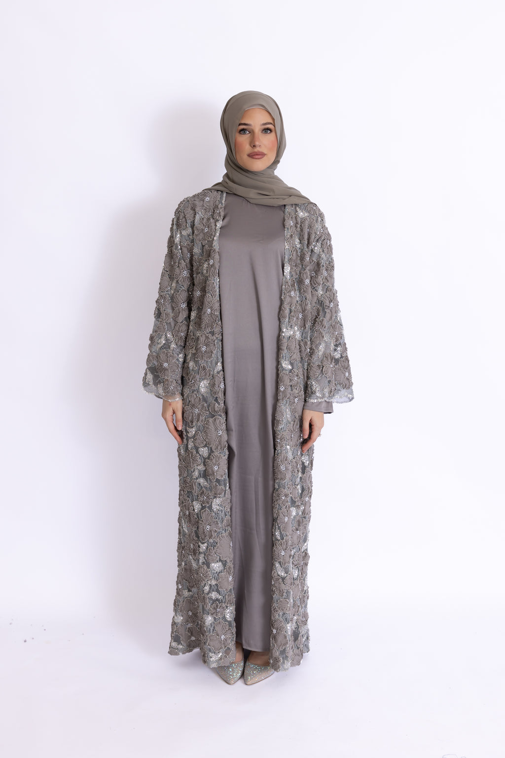 Rawdah 3D Floral Abaya