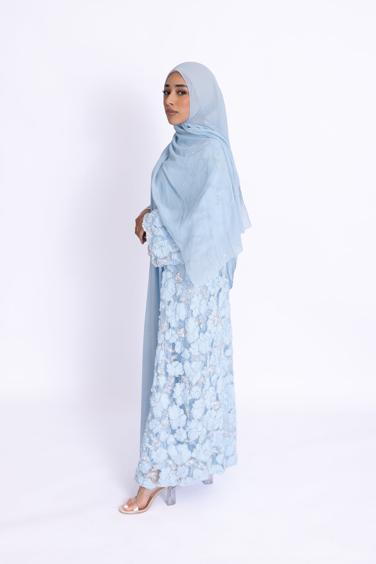 Rawdah 3D Floral Abaya