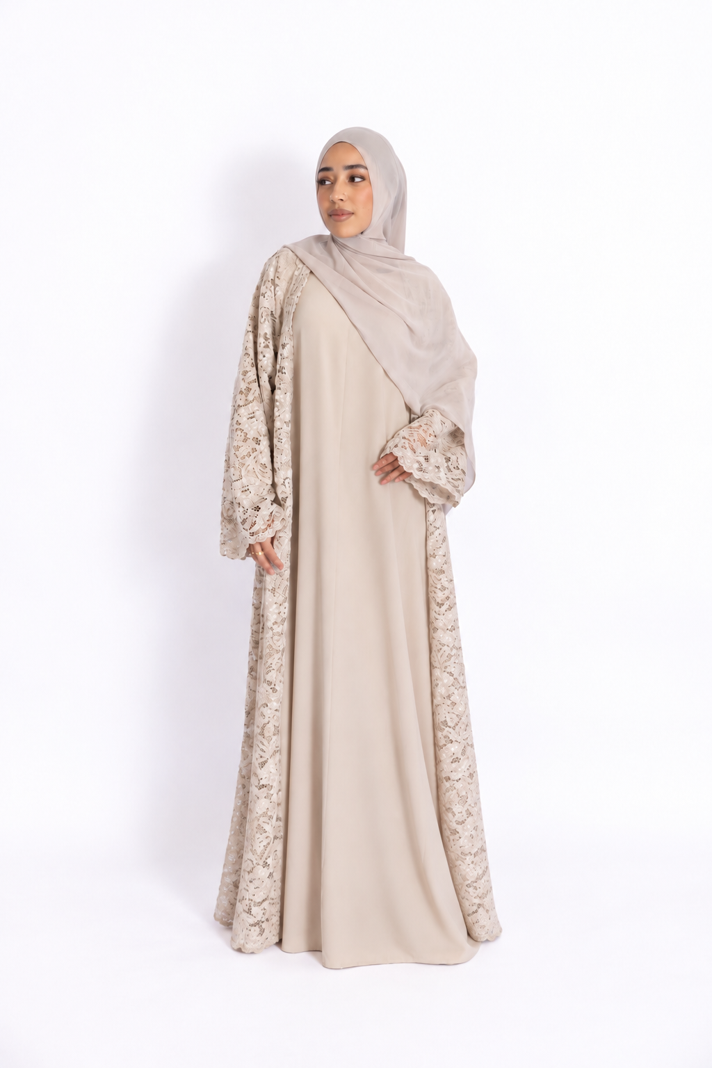 Rayhan Signature Lace Abaya