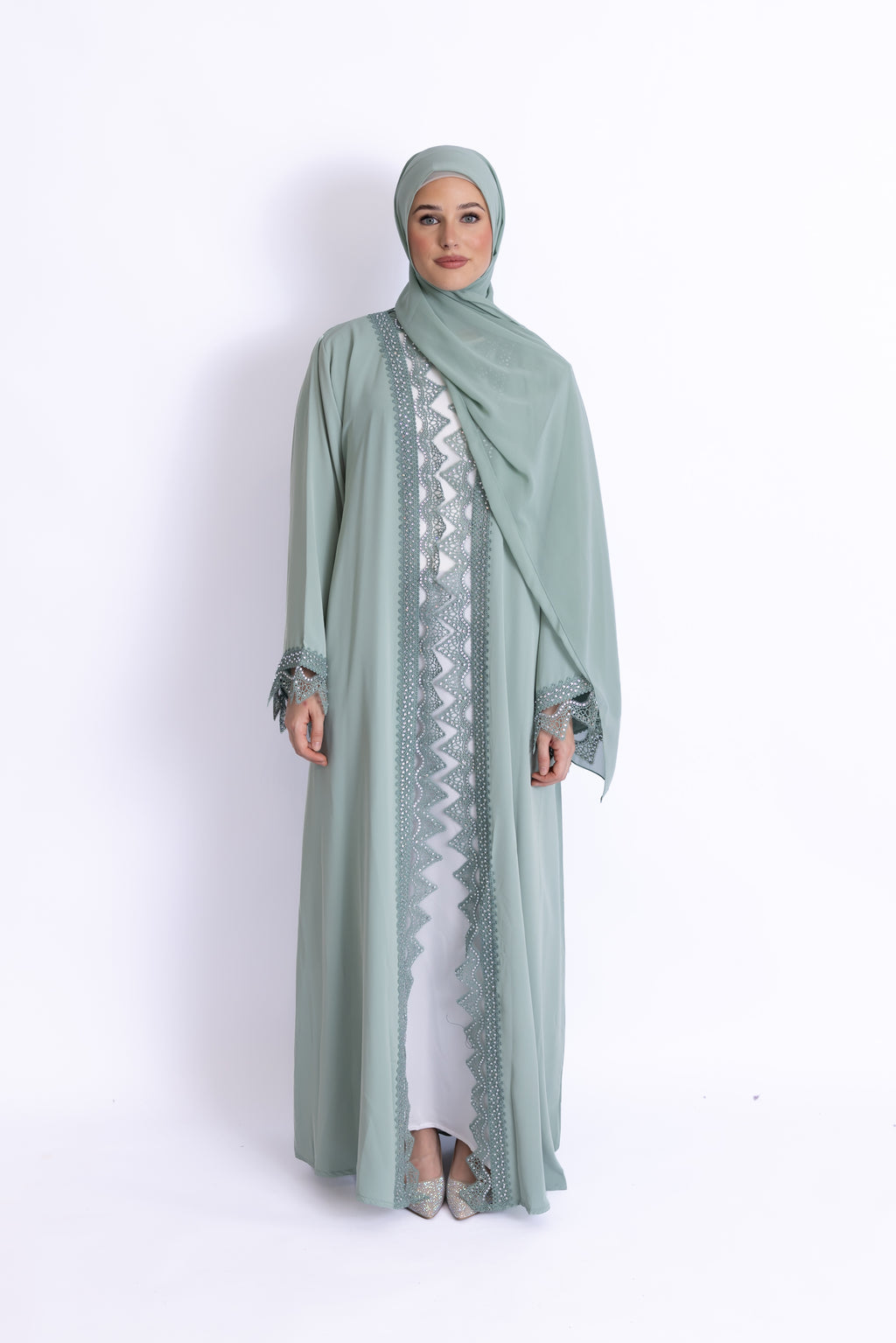 Lulu Pearl Embellished Abaya