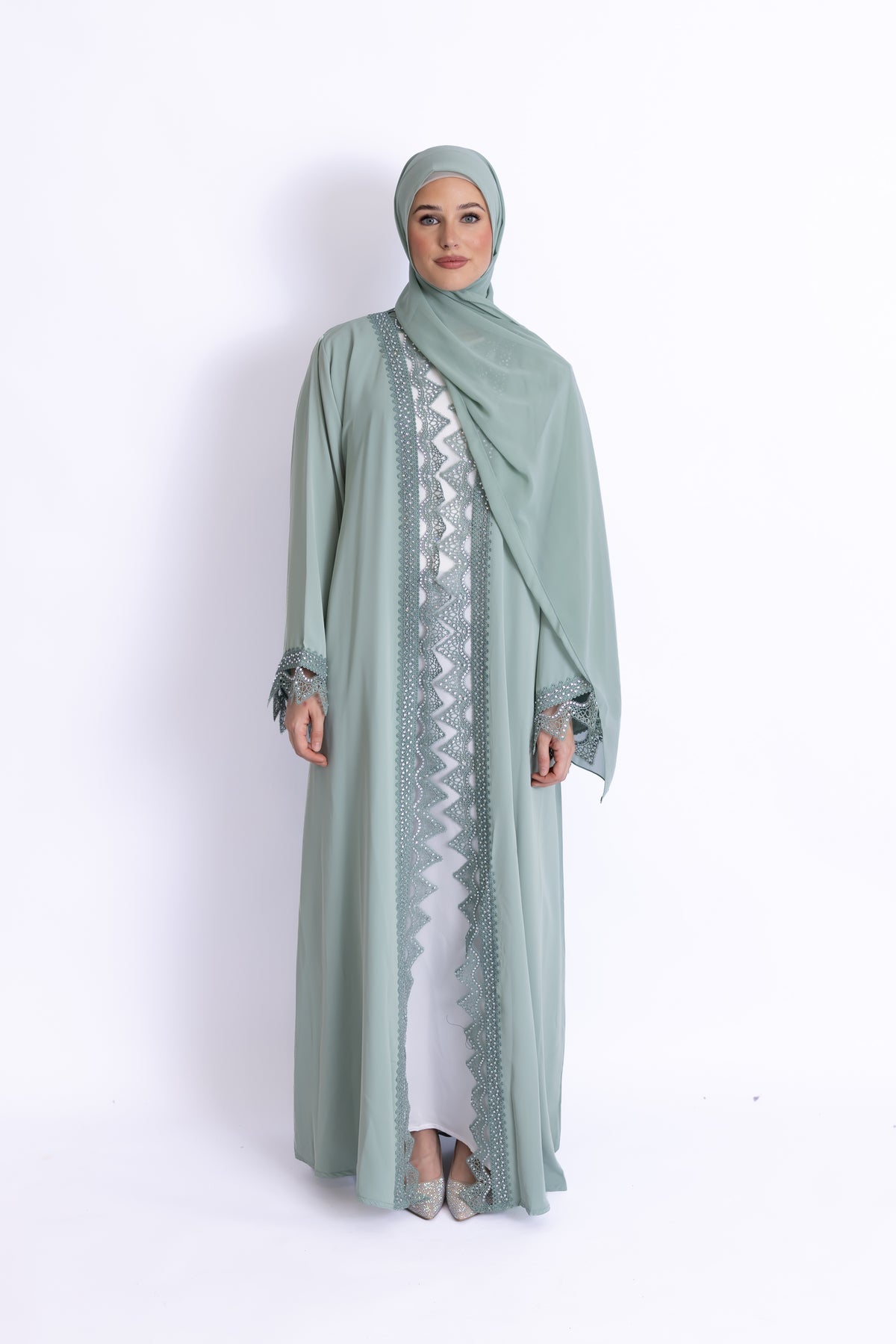 Lulu Pearl Embellished Abaya