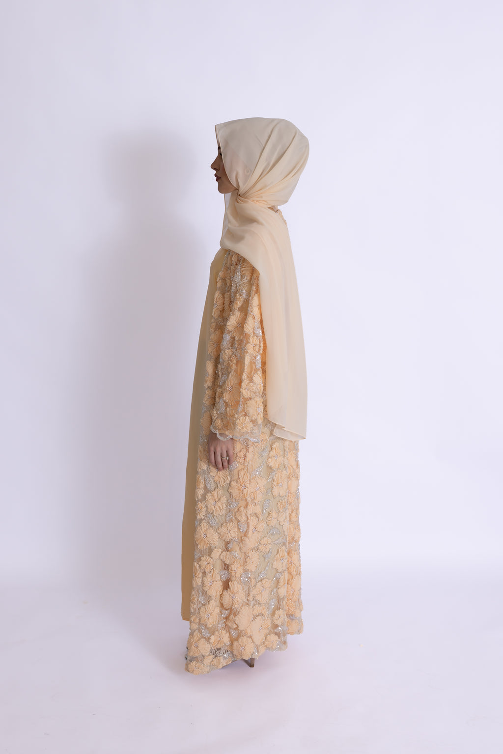 Rawdah 3D Floral Abaya
