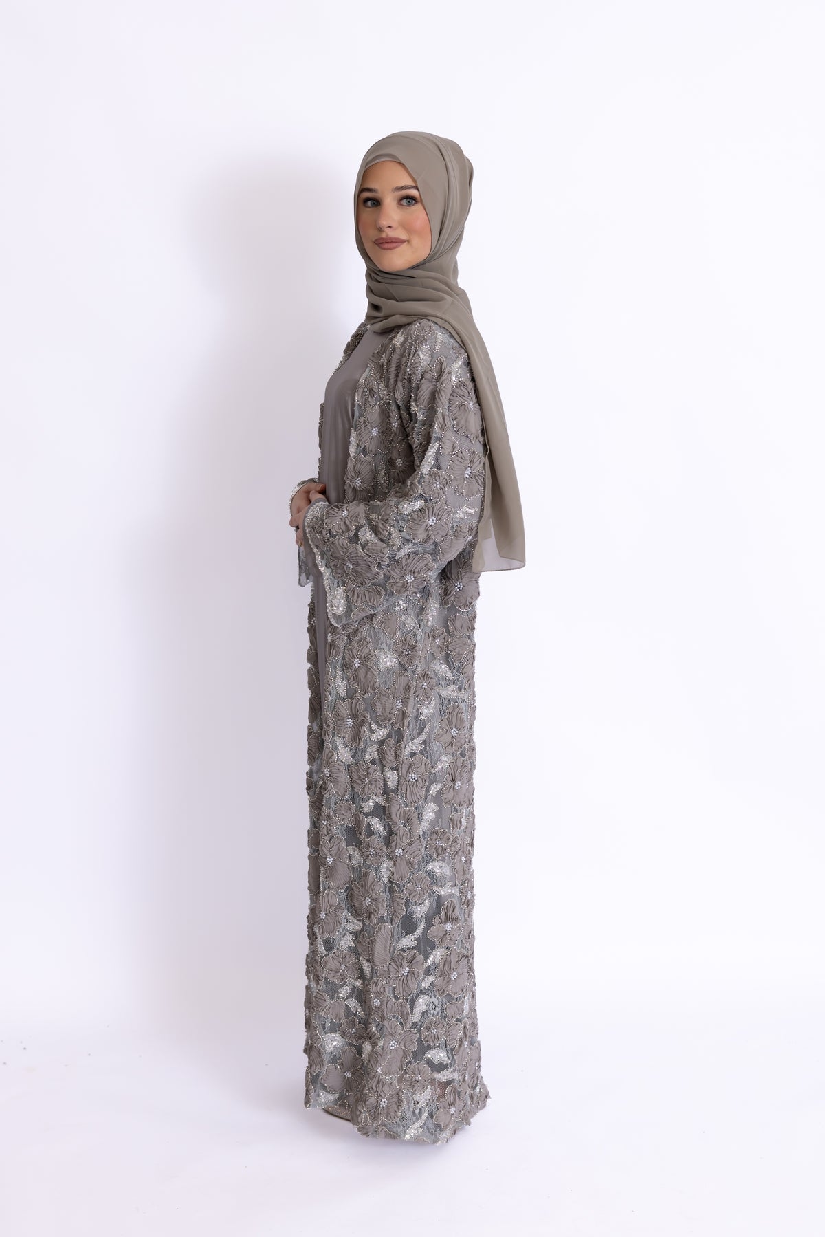 Rawdah 3D Floral Abaya